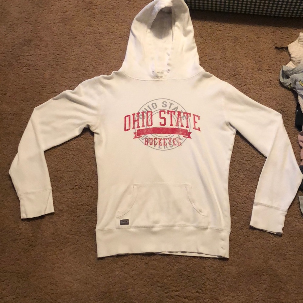 Ohio State White Hoodie